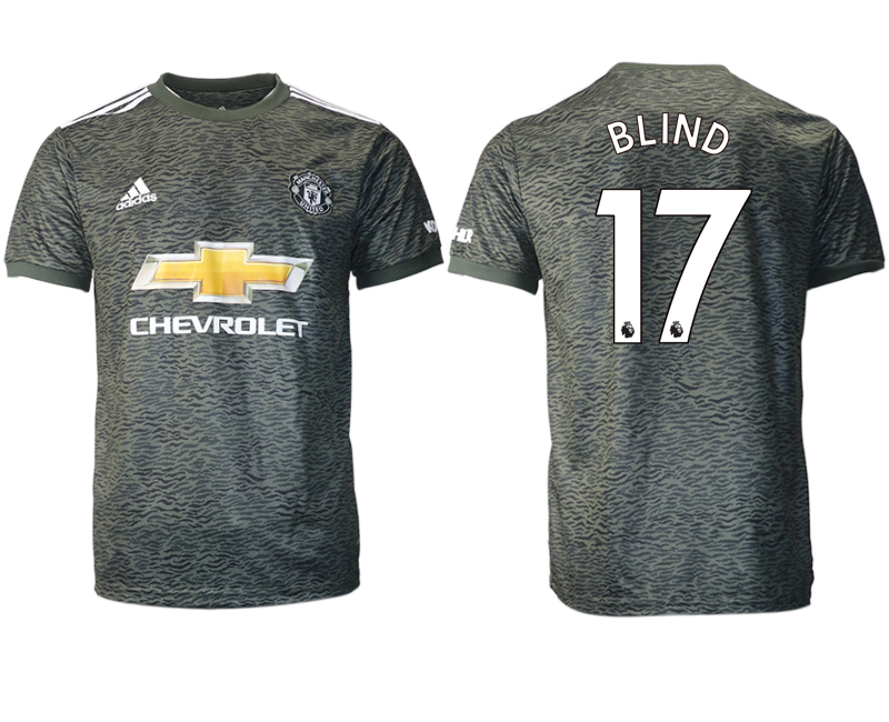 Men 2020-2021 club Manchester United away aaa version #17 black Soccer Jerseys